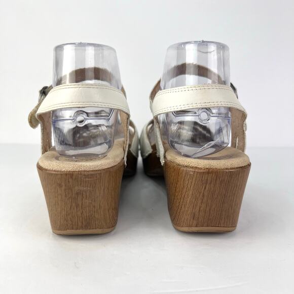 Dansko Season Full Grain White Casual Comfort Women's Sandal 39 (8-8.5) - Picture 8 of 12